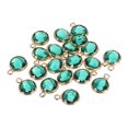 thumbnail image 1 of Unique Bargains Crystal Birthstone Charm, May Pendants Drop Bead Green, for Jewelry Making, 20 Pack, 1 of 6