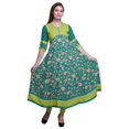 thumbnail image 1 of Bimba Print Long Party Wear Anarkali Kurta Flared A Line Kurtis For Women, 1 of 5