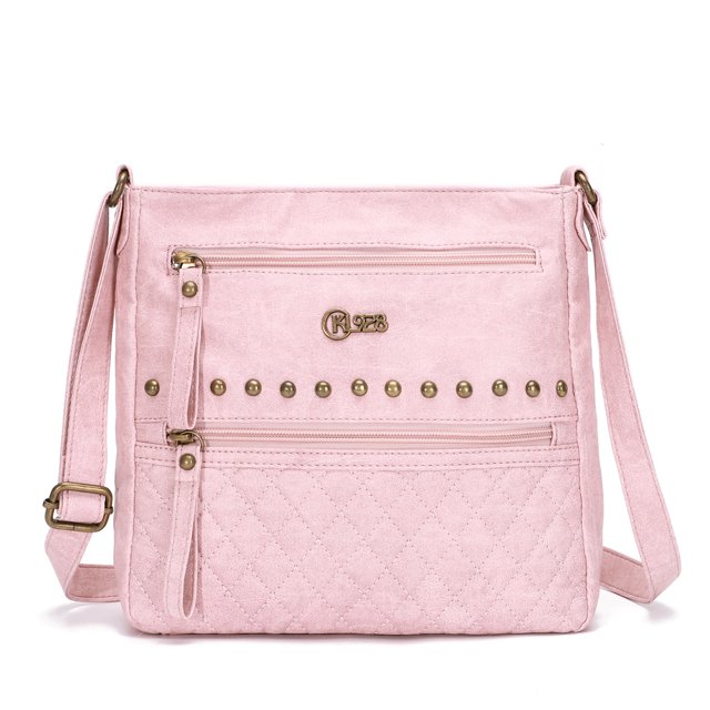 KL928 Crossbody Bags for Women Shoulder Bag Multi Pocket Soft PU Washed Leather Purse