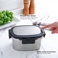 thumbnail image 2 of Mainstays 33oz Rectangular Food Container with Divider, Stainless Steel, 2 of 16