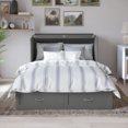thumbnail image 3 of AFI Hamilton Full Solid Wood Murphy Bed Chest with Built-In Charger in Gray, 3 of 20