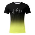 thumbnail image 1 of LUOGENLI T-shirts pour Homme pour Hommes T-Shirt à Imprimé Numérique Col Rond Manches Courtes T-Shirt T-shirts pour Hommes T-shirts Graphiques T-shirts Vintage de Pâques pour Homme T-Shirt Graphique Drôle Saint-Patrick Jaune TTTG, 1 of 1