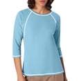 thumbnail image 1 of JIRNDf Chemises pour Femmes Hauts d'Été Tendance Manches Longues Col Rond Drôle Squelette Imprimé Coupe Ajustée T-Shirt Tunique T-Shirt pour Femmes Blouse Décontractée Bleu Ciel G, 1 of 5