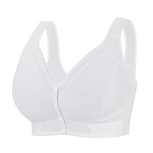 WRKEKC Wireless Sleep Bra Plus Size Floral Print Seamless Comfort Lounge Wear Non Underwire