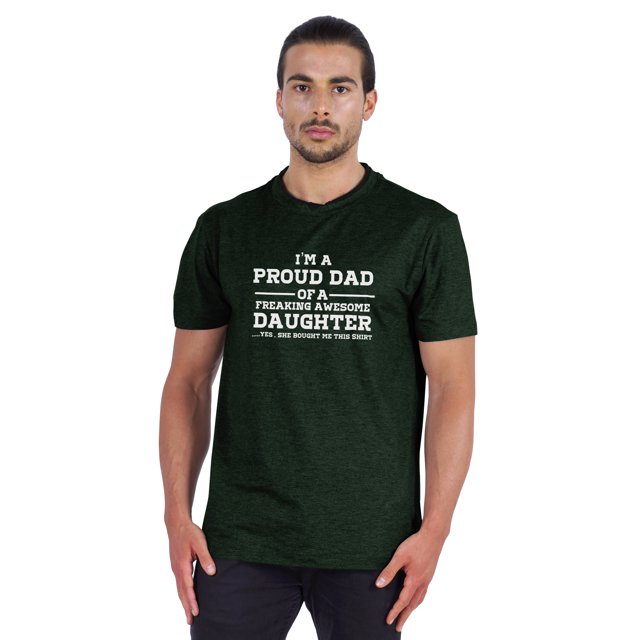 Inkmeso Graphique pour Homme Je Suis le Papa Fier d'Une Fille Incroyablement Géniale