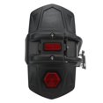 thumbnail image 1 of Garde-boue Arrière de Moto, Support de Protection Arrière en Aluminium avec Réflecteur Noir pour Modification, 1 of 8
