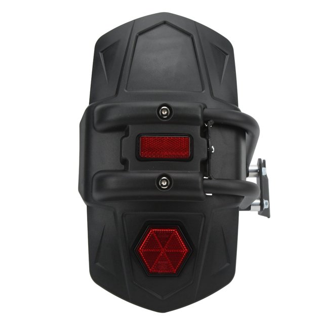 Garde-boue Arrière de Moto, Support de Protection Arrière en Aluminium avec Réflecteur Noir pour Modification