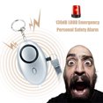 thumbnail image 2 of HEVIRGO 1PC Security Alarm Mini Portable Self Defense 130dB Loud Sound SOS Emergency Alarm for Women, 2 of 10