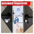 thumbnail image 3 of Door Lock, Variable Size Smart Door Lock Outdoor Door Lock Electronic Lock Tuya APP Cylinder Door Password Lock Finrprint Door Lock ,Easy to Install, 3 of 7