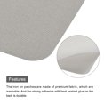 thumbnail image 4 of Uxcell 6 Pcs Iron on Patches Fabric Repair Patches for Clothes Gray, 4 of 6