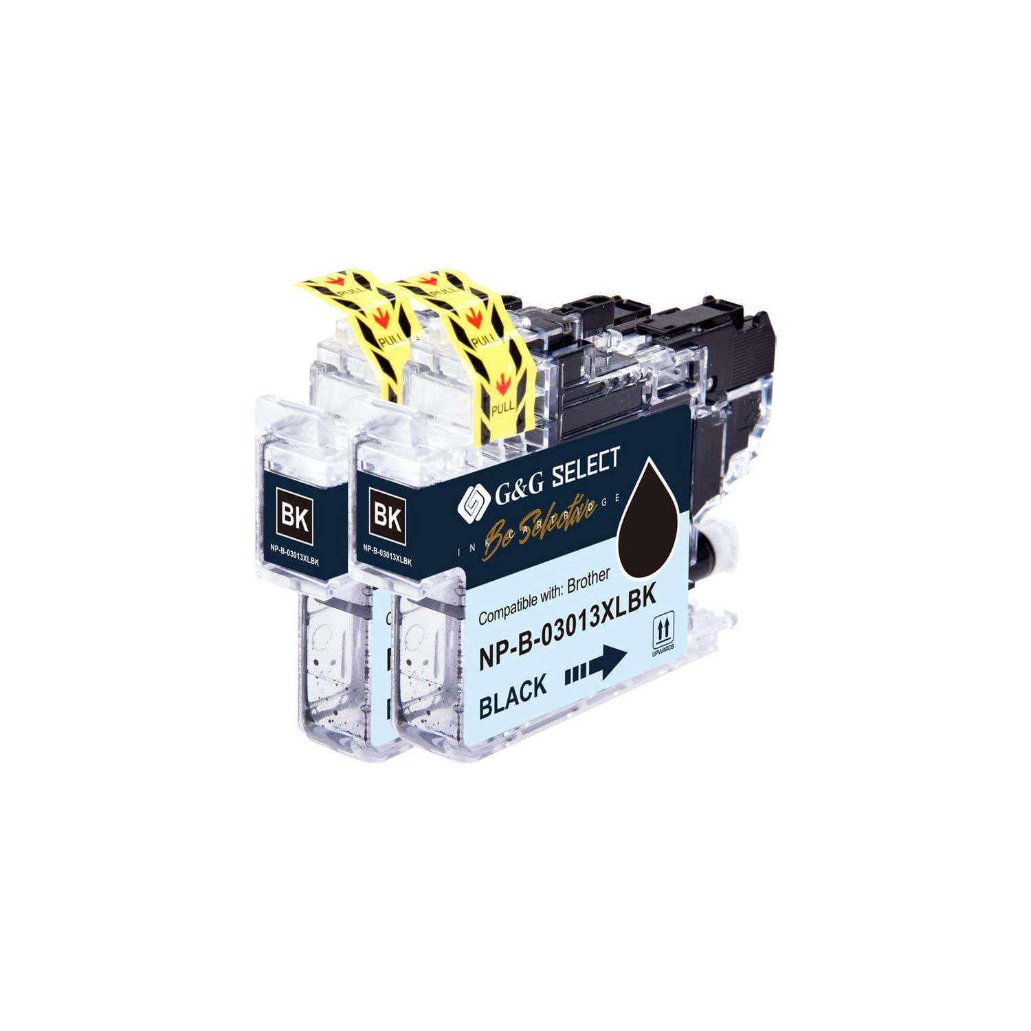 G&G Select Brother LC3013XL Lot de 2 cartouches d'encre noires compatibles