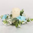 thumbnail image 2 of Hydrangea Candle Rings Wreaths Floral Candle Ring Candlerings For Pillar Candle, 2 of 4