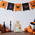 thumbnail image 3 of Sac à Cordon Phosphorescent d'Halloween en Lin, Pochette de Rangement pour Bonbons, Bijoux, Parfum, Bonbons Ou Fournitures de Fête, Textile de Maison, 3 of 6