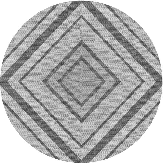Ahgly Tapis d'Intérieur Lavable en Machine Carré Transitionnel Gris Platine, 3 Pieds Carré