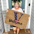 thumbnail image 1 of TopLLC Bathroom Rugs 4th Of July Door Mat Patriotic Doormat Entryway Rug Welcome Independence Day Doormat Stain And Fad Patriotic Decor Welcome Outdoor Mat A map, 1 of 2
