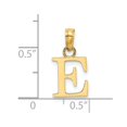 thumbnail image 3 of Diamond2Deal 14K Yellow Gold Block Letter E Initial Pendant for Women, 3 of 6