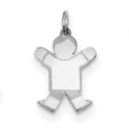 thumbnail image 1 of Charme pour Enfant en Argent Sterling Rhodié XK1555SS (25mm x 15mm), 1 of 2