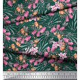 thumbnail image 3 of Soimoi Poly Georgette Fabric & Orchids Floral Print Fabric by The Yard 42 Inch Wide, 3 of 3