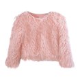 thumbnail image 1 of XZNGL Womens Fashion Solid Short Imitation Warm Coat Faux Tops, 1 of 1
