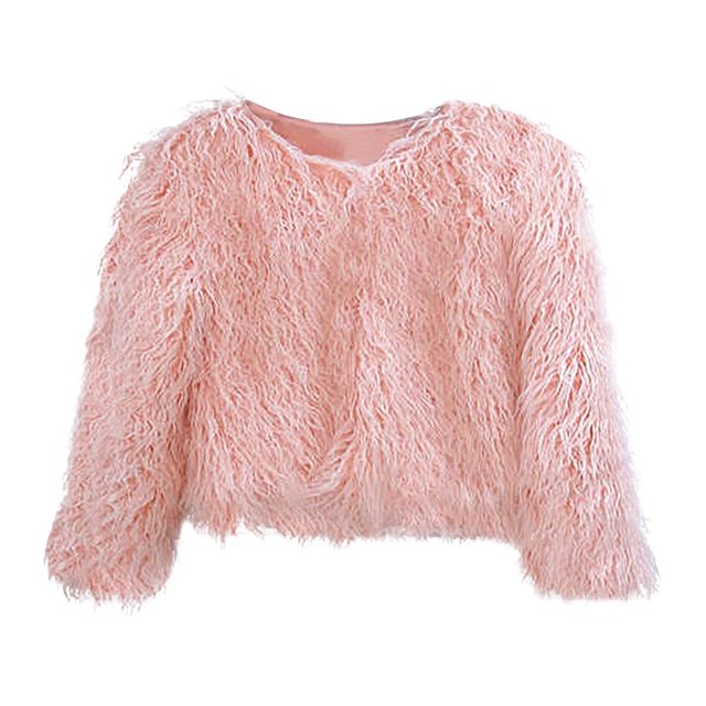 Manteau Court Imitation Chaud Mode pour Femmes