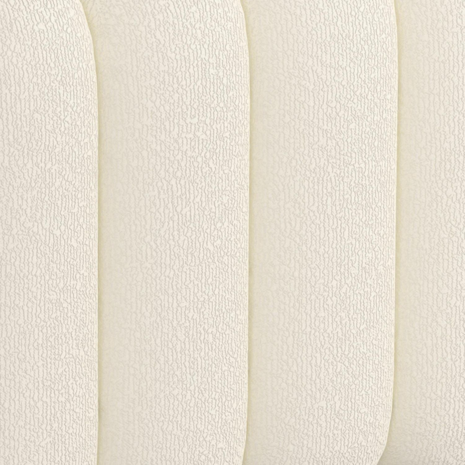 Contemporary Boucle Fabric Large Ottoman Bench - Ivory
