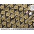 thumbnail image 3 of Soimoi Polyester Crepe Fabric Floral & Flying Swan Block Print Fabric by The Yard 52 Inch Wide, 3 of 3