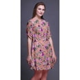 thumbnail image 3 of Bimba Kurtis Indiennes Courtes pour Femmes Tunique Imprimée Chemise à Manches Roulées, 3 of 6