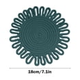 thumbnail image 3 of Nilvkv Woven Insulation Pad Kitchen Flower Shaped Placemat Handmaded Pot Mat Cup Mat Size 7X7 Inches, 3 of 6