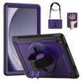 thumbnail image 1 of Case For Samsung Galaxy Tab A9 Plus 11 inch X216B Shockproof Tablet Cover For Tab A9 8.7 Inch 2023 X115 Funda Capa+Handle Strap Purple A9 8.7 inch 2023, 1 of 6