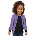 thumbnail image 1 of Jackets for Girls Winter Windproof Long Sleeve Pockets Loose Fit Light Purple Girls Fall Tops ,4-5 Years, 1 of 9