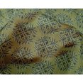 thumbnail image 4 of oneOone Silk Tabby Fabric Floral Block Printed Fabric 1 Yard 42 Inch Wide, 4 of 4