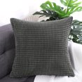thumbnail image 2 of Unique Bargains Soft Corduroy Striped Velvet Decorative Throw Pillow Cusion Cover, 2 of 9