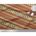 thumbnail image 3 of Soimoi Polyester Crepe Fabric Damask & Aztec Southwestern Printed Fabric 1 Yard 52 Inch Wide, 3 of 3