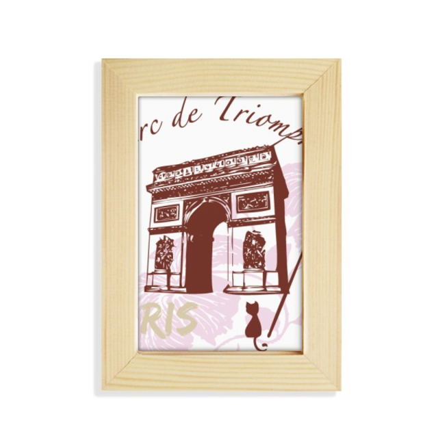 Arch Of Triumphal France Paris Landmark Desktop Display Photo Frame Picture Art Painting 5x7 inch