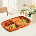 thumbnail image 1 of RKSTN Plastic Dinner Plate Divided Dinner Plates For Adults Portion Controlled Diet Plates Straw Plates With Compartments Reusable Portion Controlled, 1 of 5
