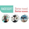 thumbnail image 4 of FACESOFT Serviette Active Écologique Anti-Transpiration, Sans Microfibre, Aqua, 1 Pce, 4 of 9