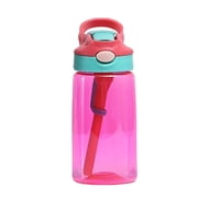 Everyday Low Price! 480ml Kids Water Bottle, Straw Lid with Handle, Easy-to-Use School Water Bottle, Leak-Proof Drinkware for Children’s Daily Hydration