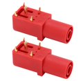 thumbnail image 4 of XingJian LLC PCB Prise de Panneau - 2 Pcs 4mm Type Soudé Prise Banane pour Test de Tension Multimètres (Rouge), 4 of 10