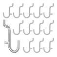 thumbnail image 1 of Shisuyan Garage Pegboard Accessories Silver 40Pcs 2.4In X 1.2In X 0.2In, 1 of 8