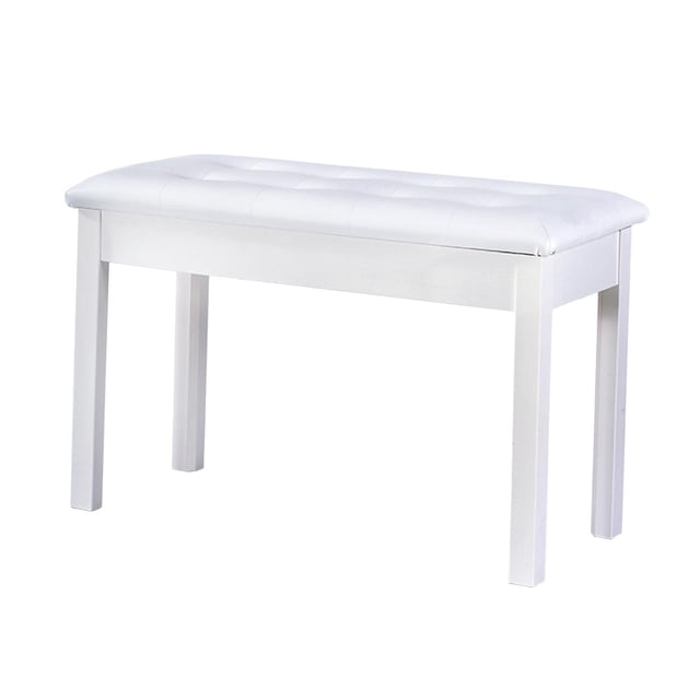Milaget Banc Clavier Robuste Banc de Piano pour Performance sur Scène Piano Électronique Blanc