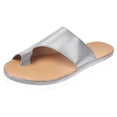 thumbnail image 3 of Dvkptbk Womens Flat Sandals Open Toe Slides Adjustable Slip On Slippers for Summer for Beach, Home, Indoor Outdoor Use ummer, 3 of 4