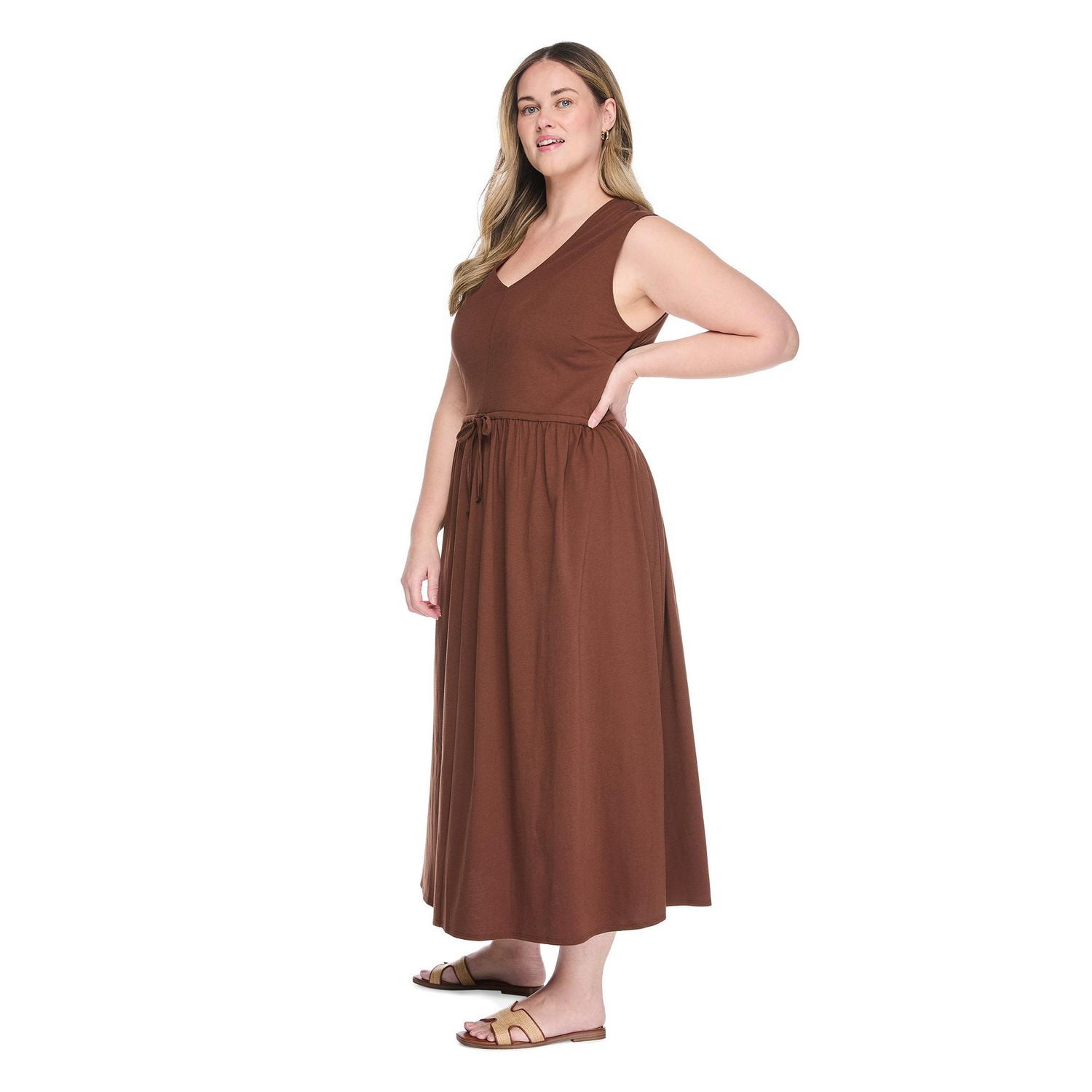 Lane Bryant Women's Plus V-Neck Maxi Dress