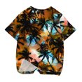 thumbnail image 4 of Meichang T-shirts pour Filles Tout-Petits, T-shirts d'Été pour Enfants Garçons Filles Mode Manches Courtes T-Shirt Imprimé Palmier Mignon Décontracté Col Rond T-shirts Graphiques, 4 of 5