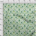 thumbnail image 3 of oneOone Cotton Flex Green Fabric Florals Sewing Craft Projects Fabric Prints By Yard 40 Inch Wide, 3 of 4