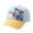 Blue_002, variant on Aocisk Kids Unisex Baseball Cap with Leather Emblem Adjustable Backstrap for Toddler Outdoor Daily Wear Grey One Size