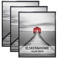 thumbnail image 1 of ELSKER&HOME Cadre pour Affiche 16x20, Lot de 3, Cadre Photo Noir pour Montage Mural Horizontal Ou Vertical, 1 of 7