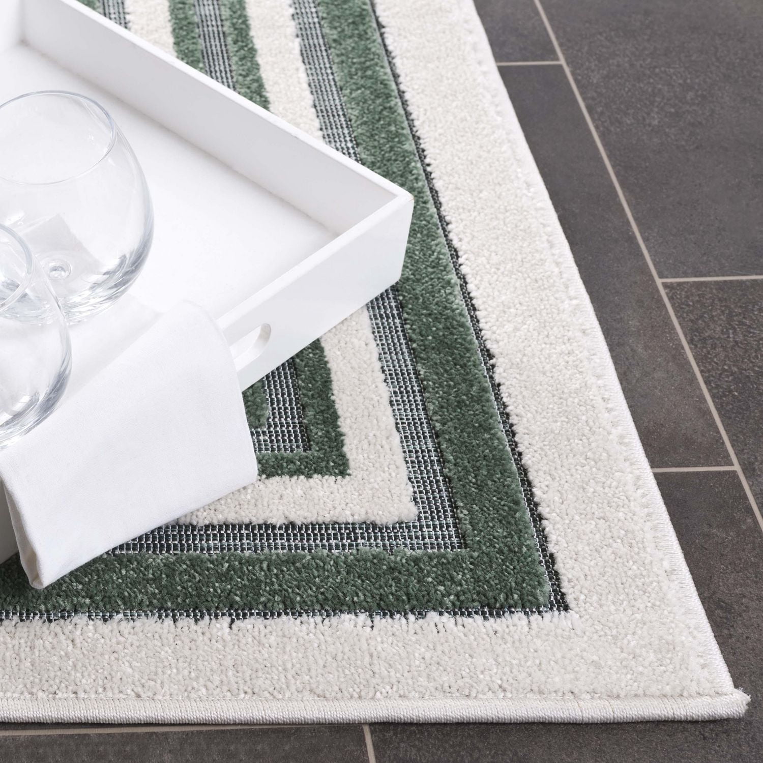 SAFAVIEH Cabana Rado Tapis Intérieur/Extérieur Bord