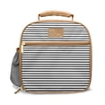 thumbnail image 3 of Fit + Fresh Townsend Lunch Bag Kit with Containers, Grey Thin Stripe, 3 of 3