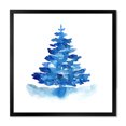 thumbnail image 3 of Designart Arbre de Noël d'Hiver Bleu I Art Mural Encadré Traditionnel, 3 of 4
