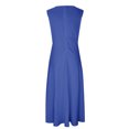 thumbnail image 3 of AherBiu Formal Dresses for Women Sleeveless Deep V Neck Ruched Flowy Evening Party Cocktail Maxi Dress, 3 of 5